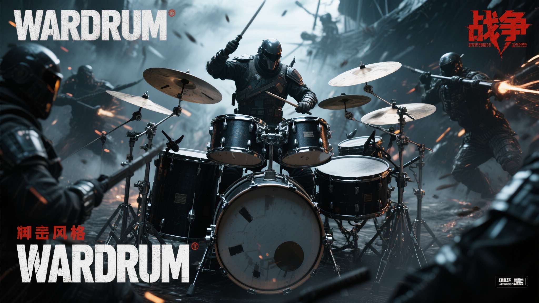 值得一提的是，《Wardrum》的音乐风格偏向重鼓点的工业电子乐，与"战争"主题